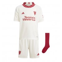 Camiseta Manchester United Casemiro #18 Tercera Equipación Replica 2023-24 para niños mangas cortas (+ Pantalones cortos)